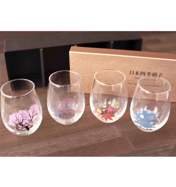 日本四季玻璃杯 (24個)