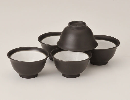 (常滑焼) 日本茶師協會推薦品 黑色高級茶碗 (一個)